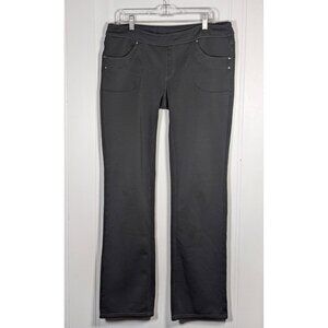 Athleta Bettona Pants Size XL TALL Gray Stretch Lounge Yoga Hiking Fleece Lined